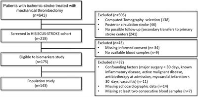 Specific inflammatory profile of acute ischemic stroke patients with left atrial enlargement
